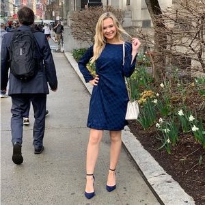 Navy Blue Ann Taylor Dress Size 0P